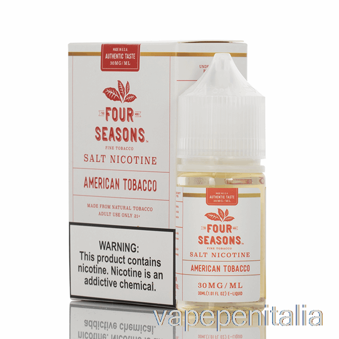 Penna Vape Sale Tabacco Americano - Quattro Stagioni - 30ml 50mg